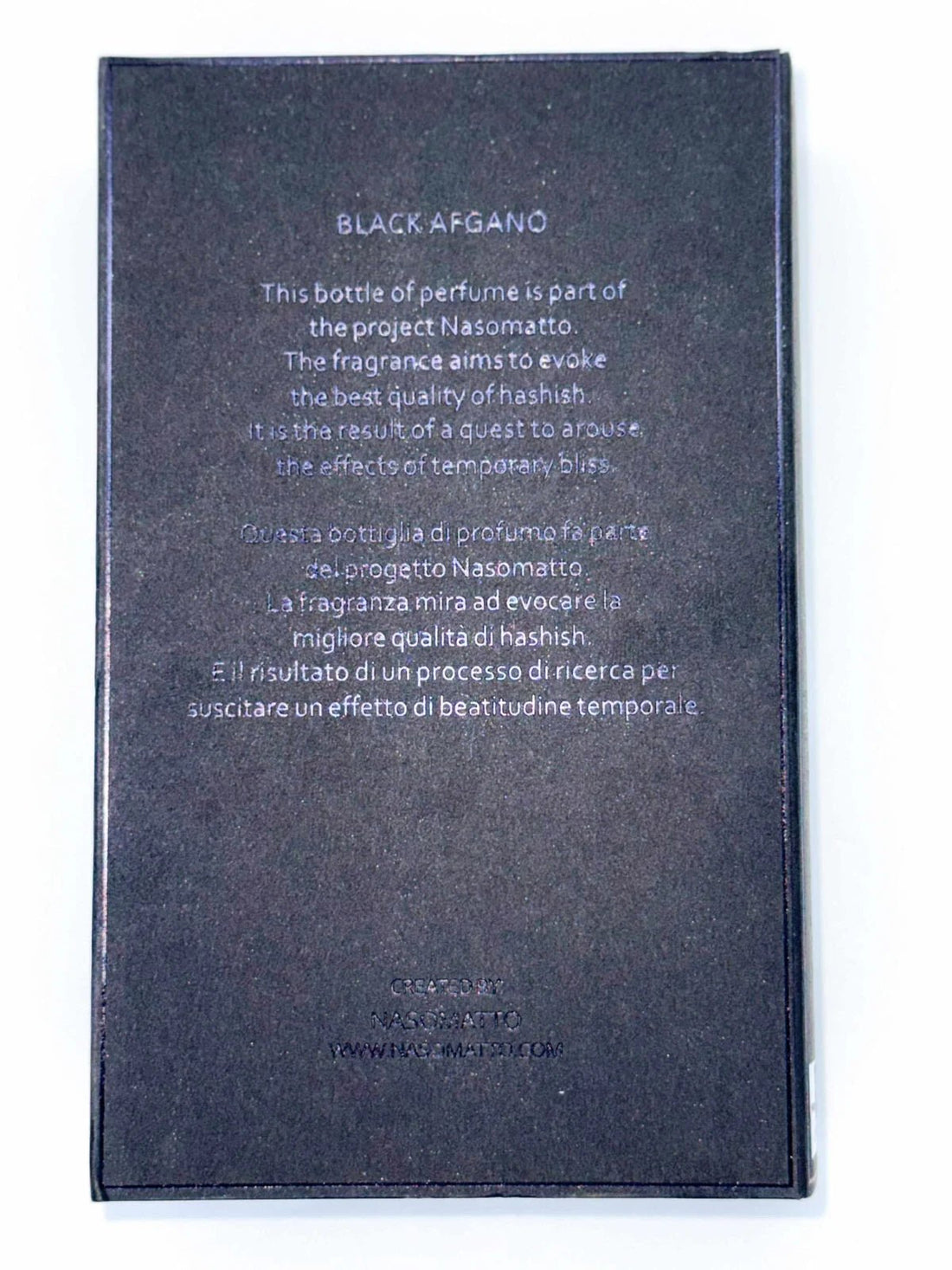 Black Afgano Nasomatto [ sealed master box ] للجنسين - Flowry