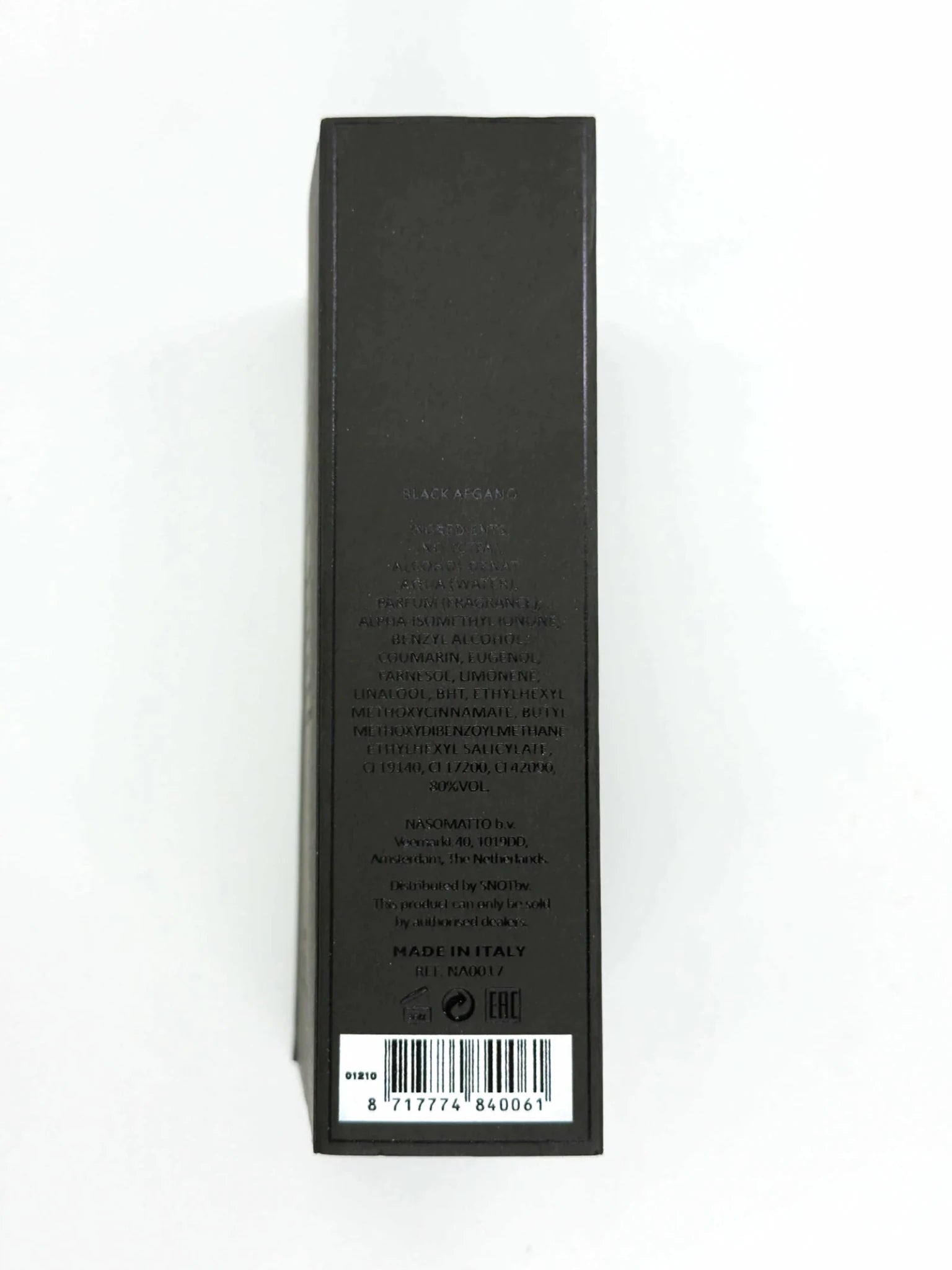 Black Afgano Nasomatto [ sealed master box ] للجنسين - Flowry
