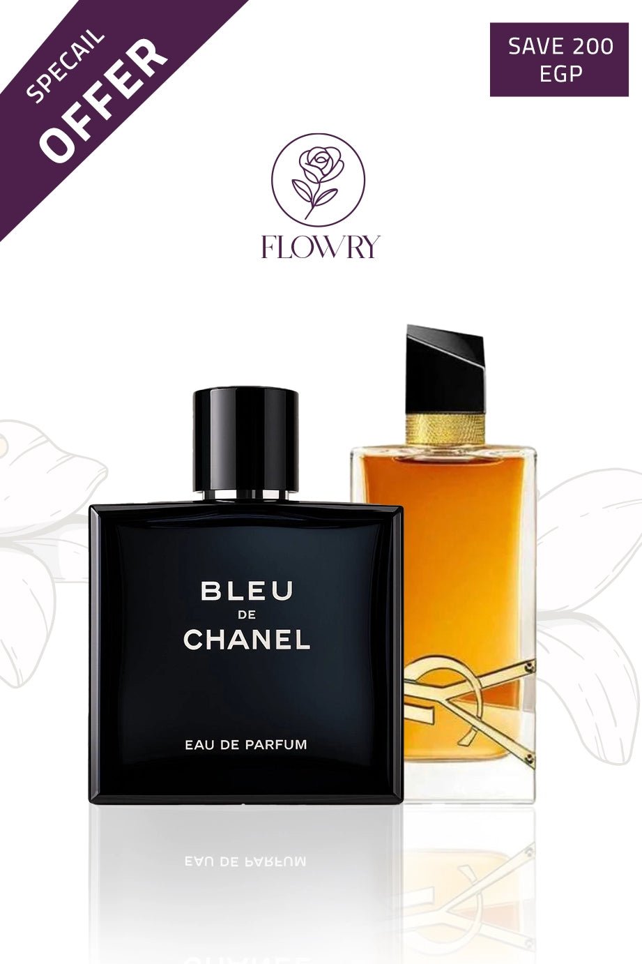 bleu de chanel + Libre Yves Saint Laurent - Flowry