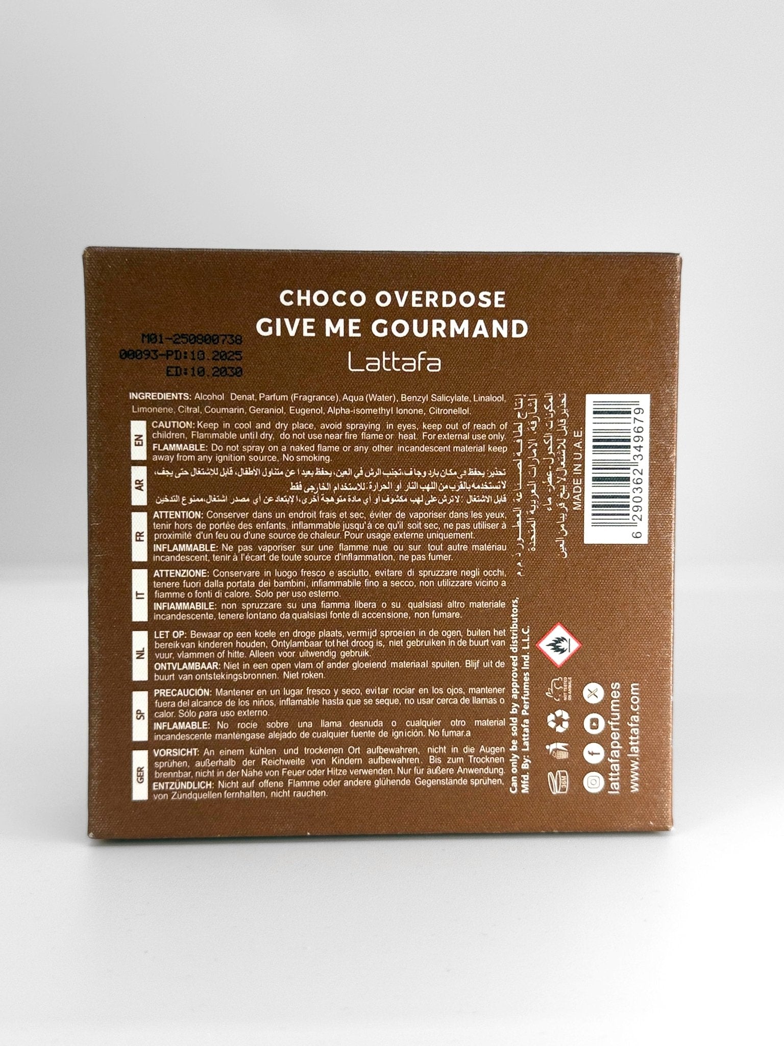 Choco Overdose by Lattafa [ Master Box ] للنساء - Flowry