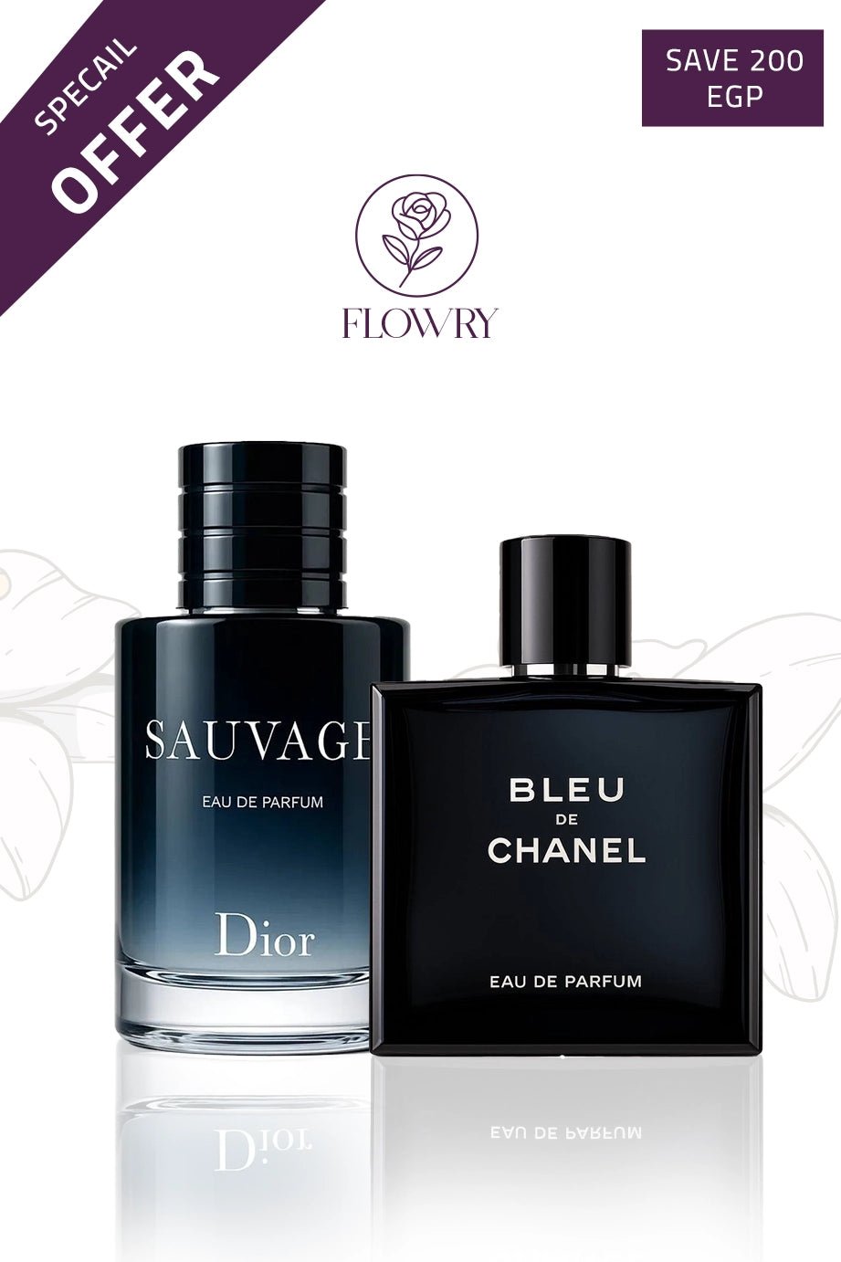 Sauvage + bleu de chanel - Flowry