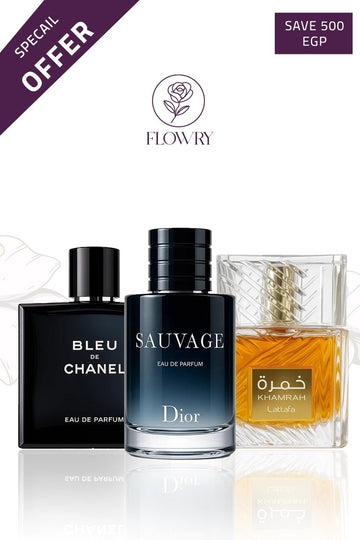 Sauvage + Khamrah +Bleu de chanel - Flowry